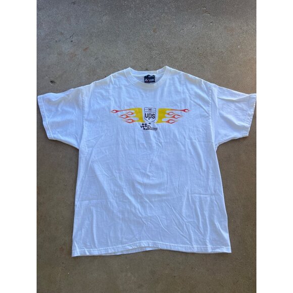 Vintage Y2K UPS Racing Nascar Graphic T-Shirt Chase Authentics Large A4 - Picture 2 of 6